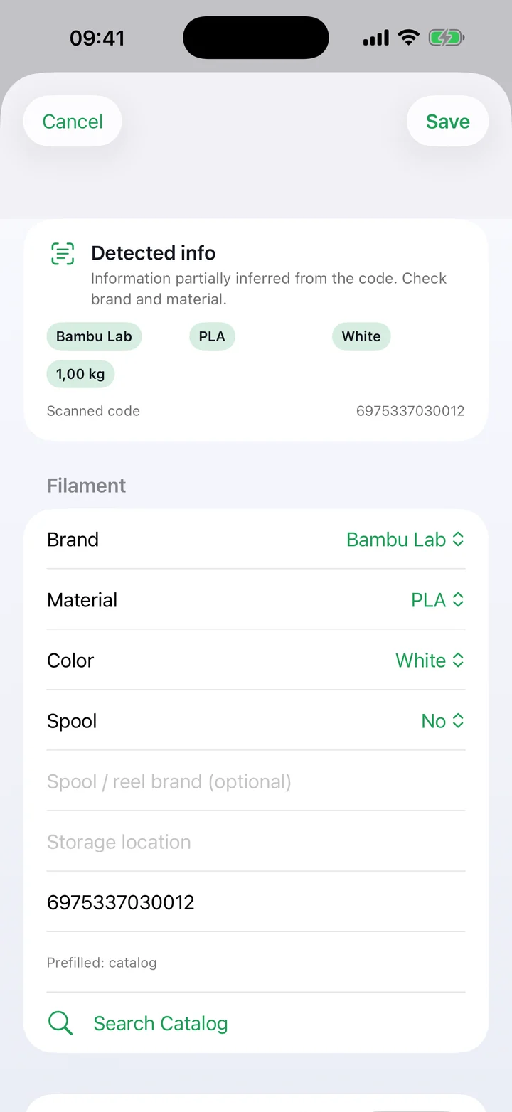 Filary barcode scanner