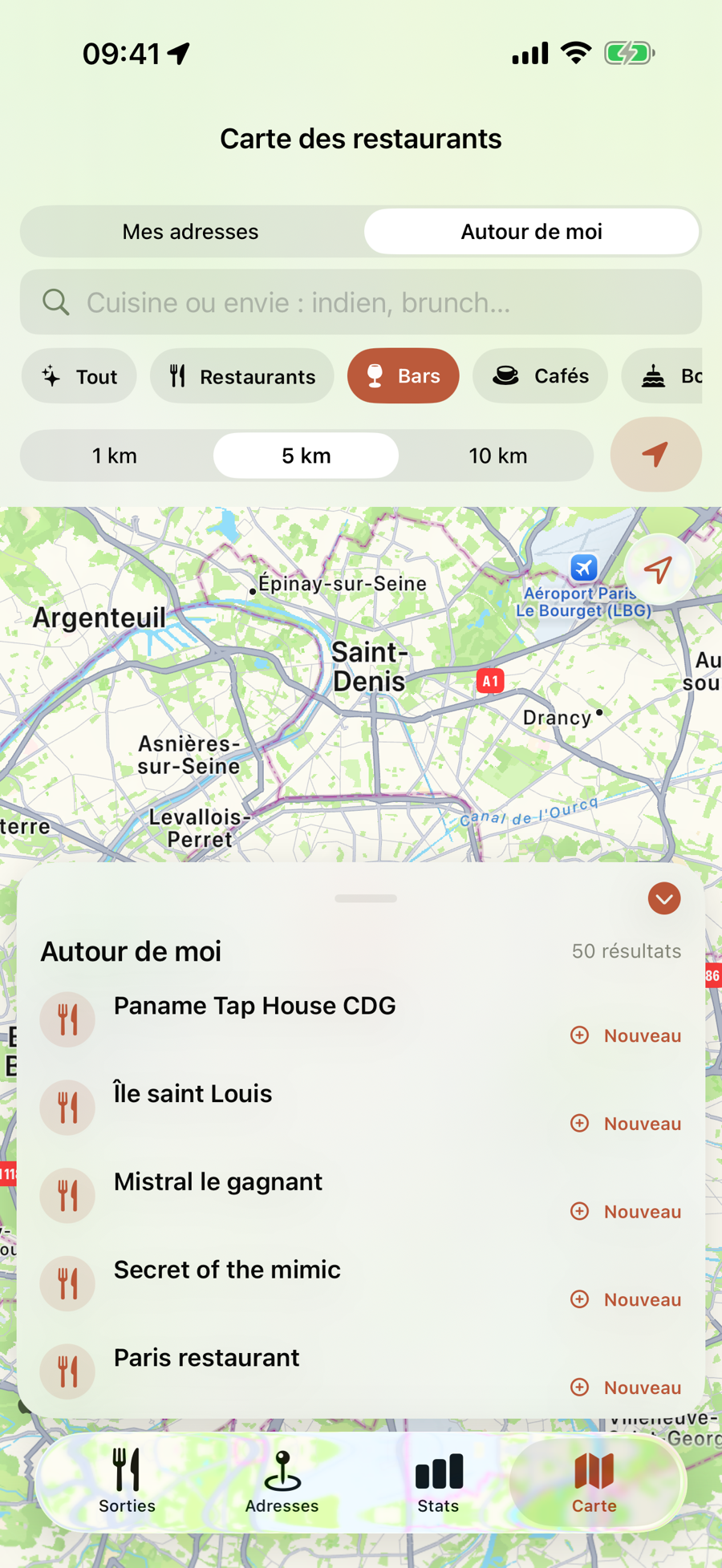 Recherche par envie autour de vous